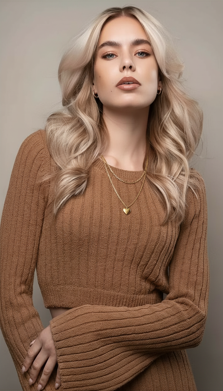 Herplace – Gouden Dubbele Hart Ketting